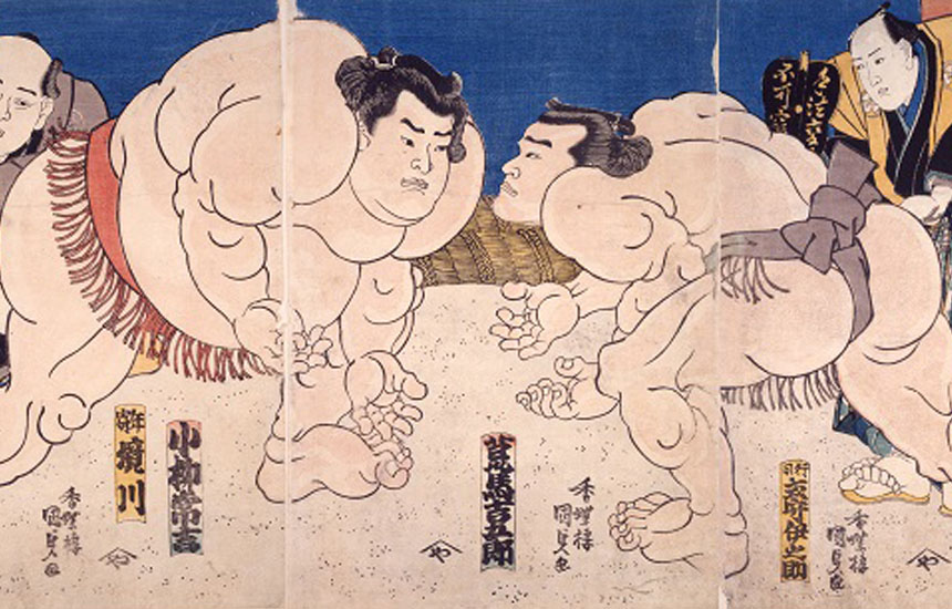 相撲の錦絵と江戸文化