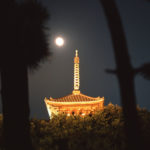 横浜）名勝庭園「三渓園」中秋の名月が輝く下で『観月会』