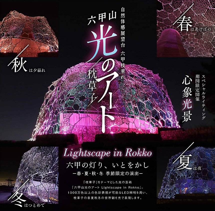 六甲山光のアート Lightscape in Rokko