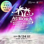 大阪）SENNAN LONG PARKで海辺に広がる幻想的な光の空間「AURORA MARBLE BEACH」