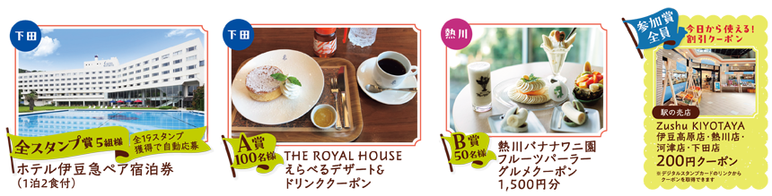 伊豆naviスタンプラリー 伊豆ごほうびグルメ&絶景満喫旅