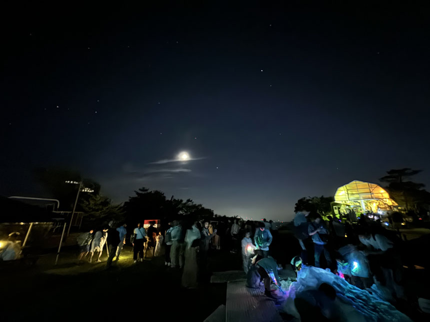 軽井沢プリンスホテルスキー場「サンセット＆ナイト　お月見リフト」