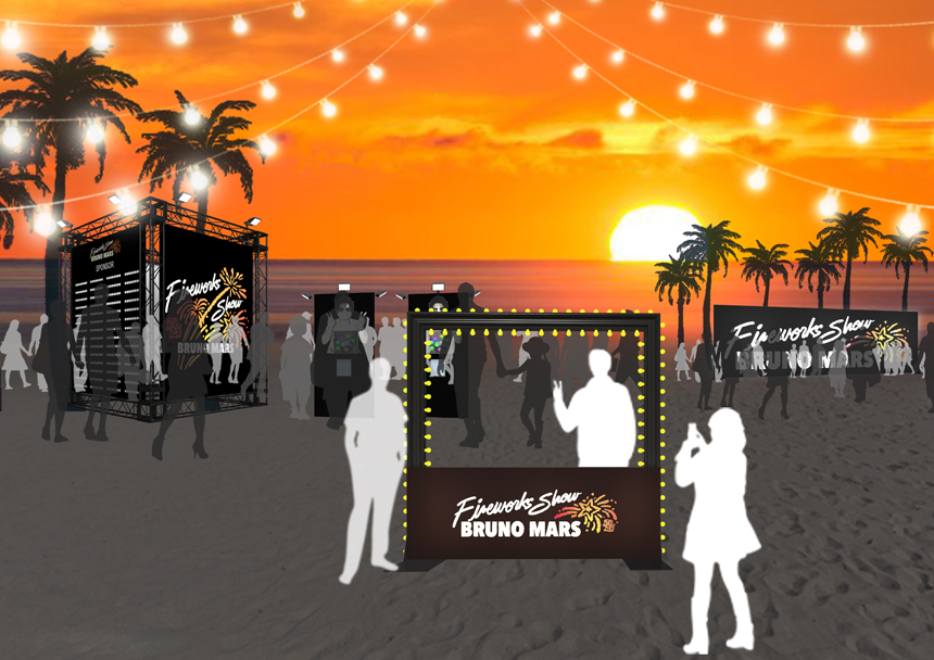 Bruno Mars Fireworks Show 2025