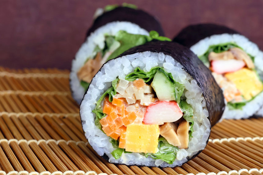 【恵方巻】サラダ巻2本＆見た目がかわいい鬼!?のデザートづくり